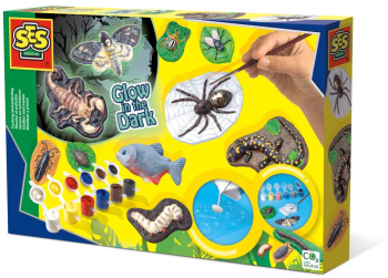 Set de lucru manual pentru copii cu animale fluorescente 