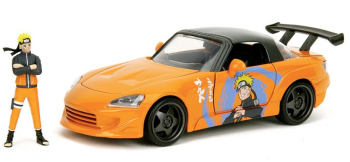 Set figurina Naruto si masinuta metalica Honda 2001 S2000 scara 1 24 