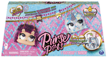 Set gentute micro Purse Pets - Edgy Hedgy si Narwow 