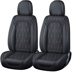 Set Huse Scaune Auto Premium Deluxe Fata/Spate din 13 Piese Universale Culoare Negru Compatibile cu Scaune cu Airbag 