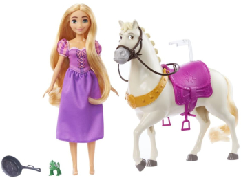 Set papusa Rapunzel si cal Maximus Disney Princess 