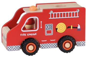Masina de pompieri din lemn Egmont Toys 