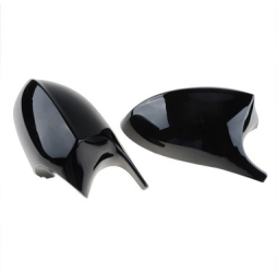 Set capace oglinzi Batman Style pentru Bmw Seria 3 E90 E91 E92 E93 Seria 1 E81 E82 E87 E88 negru lucios 