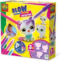 Set creativ - Desenez cu aerograf 3 pisici surpriza 