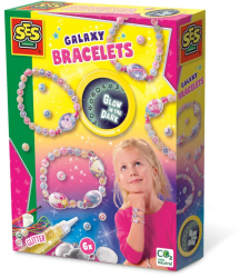 Set creativ pentru copii - Bratari cu tematica galaxie Glow in the Dark 