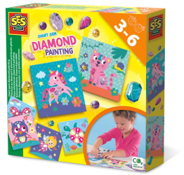 Set creativ pentru copii cu diamante autocolante 