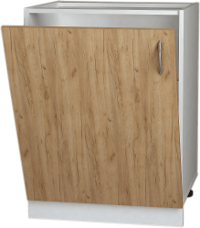 Usa decorativa a masinii de spalat vase Sani Modest 60 cm Stejar Kraft 