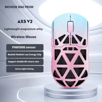 Atac Shark Wireless Magnesium Alloy Gaming Mouse - AX5 V2 Roz