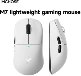 Atac Shark X MCHOSE Mouse de Gaming Wireless &ndash Bluetooth Tri-Mod Senza PAW3395 26K DPI 8KHz Polling Latenta Mica - M7 