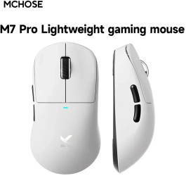 Atac Shark X MCHOSE Mouse de Gaming Wireless &ndash Bluetooth Tri-Mod Senza PAW3395 26K DPI 8KHz Polling Latenta Mica - M7 PRO 