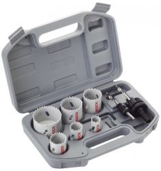 Bosch - Set 6 carote HSS bi-metal 20-68mm 2 adaptoare hex 1 cheie hex 2608580868 