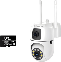 Camera De Supraveghere Video CCTV Dubla WIFI HexaEye 