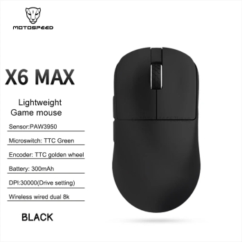 Darmoshark X6-MAX Mouse de Gaming Wireless 30000DPI Dual-Mode Usor - X6 MAX negru 
