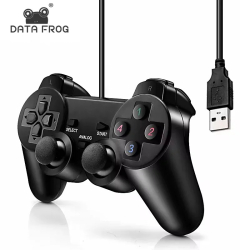 DATA FROG Wired USB PC gamepad aE&ldquo Vibration joystick controller 
