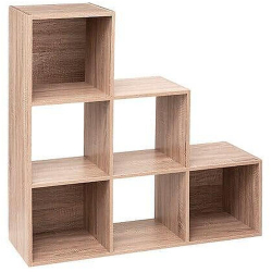 Etajera 3 x 3 Sani 102 x 32 x 102 cm Stejar 
