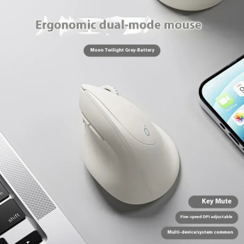 EWEADN Q7 Mouse Wireless Bluetooth Dual Mode 1600dpi - Gri 