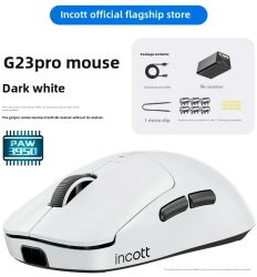 Incott Wireless Tri-Mode Gaming Mouse - G23Pro Alb 8K 