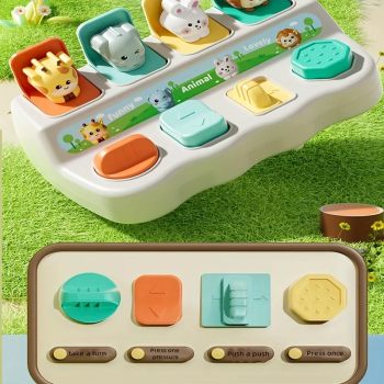 Jucarii animale Montessori pop-up cutii de invatare pentru copii 