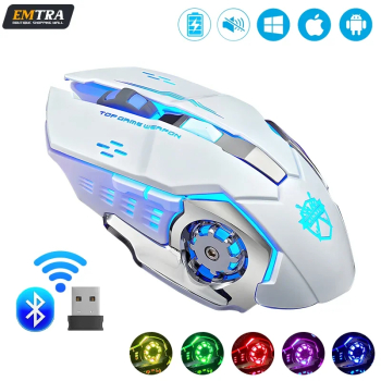 Mouse Bluetooth Silentios Wireless de Gaming Reincarcabil 