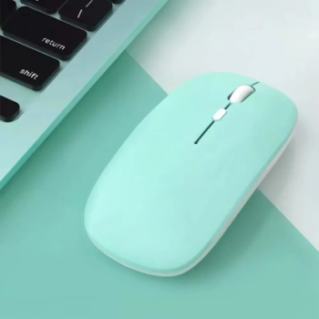 Mouse Bluetooth Wireless Silentios pentru iPad Tablet Samsung - verde deschis 