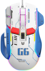 Mouse de gaming cu fir iluminare RGB - Albastru 
