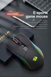 Mouse de gaming cu fir Lonewolf G105 RGB 8000 DPI 