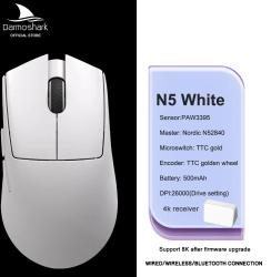 Mouse de gaming Darmoshark Bluetooth Wireless Tri-Mode 26K DPI - N5 W cu 4K W 