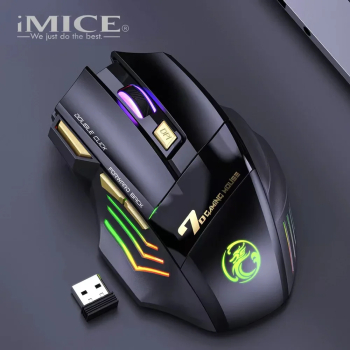 Mouse de gaming ergonomic wireless Bluetooth reincarcabil 5500 DPI 
