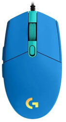 Mouse de gaming Logitech G102 cu fir 8000 DPI Efect curcubeu - Albastru 