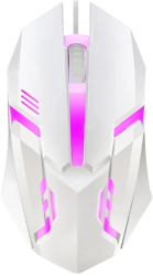 Mouse de gaming USB cu fir E-Sports 5000 DPI LED optic - Alb 