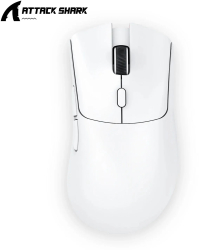 Mouse de gaming wireless Bluetooth Superlight PixArt DPI ajustabil - Alb 
