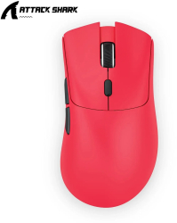 Mouse de gaming wireless Bluetooth Superlight PixArt DPI ajustabil - Rosu 