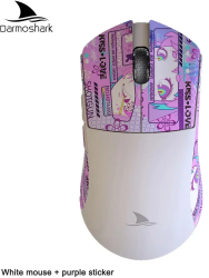 Mouse de gaming wireless Bluetooth tri-moda Darmoshark M3 26000 DPI - M3 Alb P sticker 