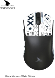 Mouse de gaming wireless Bluetooth tri-moda Darmoshark M3 26000 DPI - M3 negru cu autocolant 