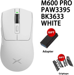 Mouse de gaming wireless Delux M600 26000DPI reincarcabil - M600PRO ALB 