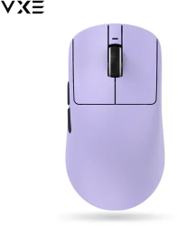 Mouse de gaming wireless usor VXE cu senzor PAW3395 si rata de polling de 2KHz - R1 Pro Max Purple 