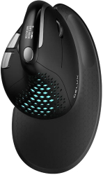 Mouse vertical ergonomic Delux cu ecran OLED 4000DPI - M618XSD Negru 