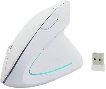 Mouse vertical ergonomic wireless roz DPI ajustabil - ALB 