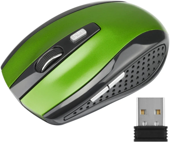 Mouse wireless Bluetooth 2.4G - Ergonomic 800/1200/1600DPI 6 butoane silentioase - Verde 