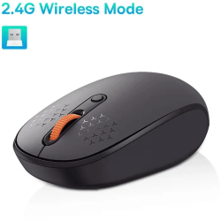 Mouse wireless Bluetooth 5.0 Baseus F01B Mouse 1600 DPI clic silentios - 2.4G gri 