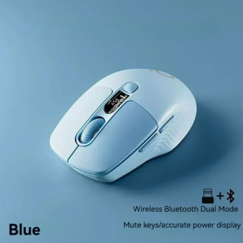 Mouse wireless Bluetooth Eweadn Q1 mod dual silent - Q1 albastru 