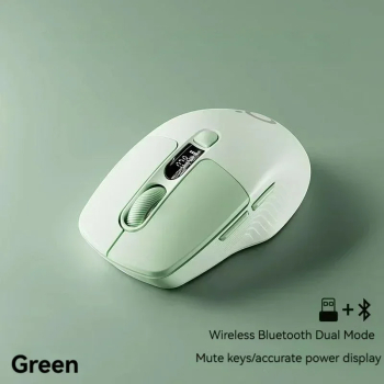 Mouse wireless Bluetooth Eweadn Q1 mod dual silentios - Q1 verde 