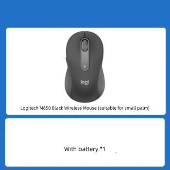 Mouse wireless Bluetooth Logitech Silent &ndash Senzor optic avansat butoane programabile pentru birou laptop - M650 negru 
