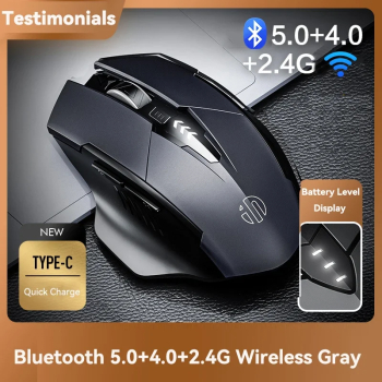 Mouse wireless Bluetooth reincarcabil PC laptop - bluetooth-Gri