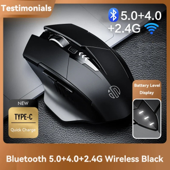 Mouse wireless Bluetooth reincarcabil PC laptop - bluetooth-negru