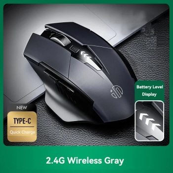 Mouse wireless Bluetooth reincarcabil pentru PC Laptop - wireless - Gri 1 