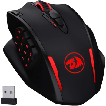Redragon M913 Mouse de Gaming - 16000 DPI Cablat & Wireless 2.4GHz 16 Butoane - negru 