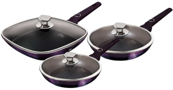 Set de tigai cu 6 piese INDUCTIE Berlinger Haus Purple Eclipse Collection 