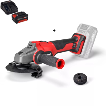 Pachet Polizor unghiular fara fir Einhell AXXIO 18 125 Q 18V + Kit acumulator si incarcator Einhell PXC 4512042 18 V 4.0 Ah 