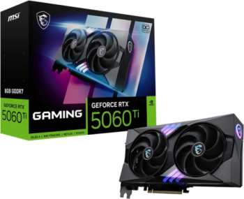 Placa video MSI GAMING OC NVIDIA GeForce RTX 5060 Ti 8GB GDDR7 128 bit DLSS 4 